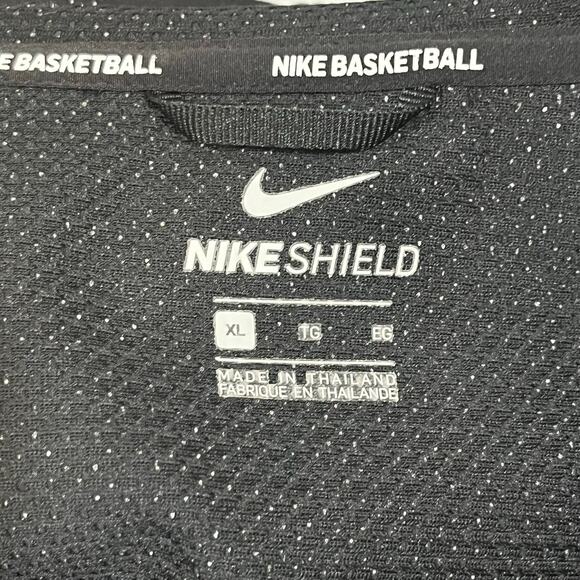 Nike Shield Lebron James Men's Basketball Hooded Full Zip Jacket Black Sz XL - Picture 8 of 12